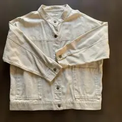 デニムノーカラージャケット Lサイズ