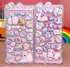 新品お得3D立体お尻マシュマロシール2枚ボンボンドロップシール風