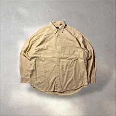 90s00s OLDGAPギャップ長袖シャツ黄色イエローコットン海外ストリート