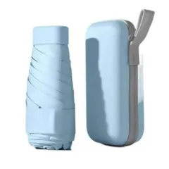 未使用品　折畳み傘　晴雨兼用　UVカット　小さい　ブルー