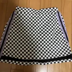 チェッカーフラッグ柄 スカート