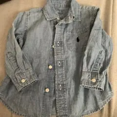 Ralph Lauren デニムブルー 長袖シャツ　18M