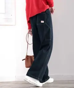 Java メンズライクペインター ツイル ＆ ワイド デニム パンツ