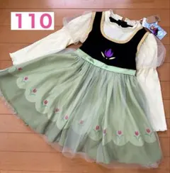 新品　リトシー　ディズニー　アナ雪　なりきり　ドレス　ワンピース　110cm