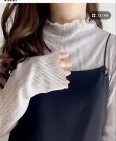 classicalelf 2wayメロープリーツハイネックトップス