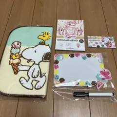 サーティワン　福袋　スヌーピー　吸水マット　ホワイトボード　ふせん　メモ　など