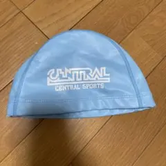 セントラルスポーツ 水泳帽 Mサイズ ライトブルー 水色 シリコン
