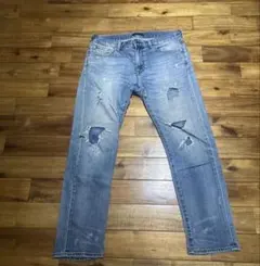ユニクロ　ダメージジーンズ デニムパンツ