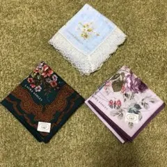 ローラアシュレイ　ハンカチ　3枚セット