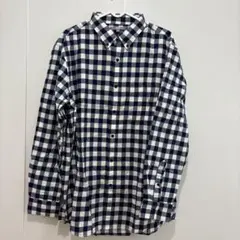 【新品・美品】UNIQLO チェック柄 長袖シャツ XL