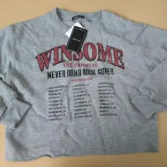 新品未使用 モクグレー 裏起毛トレーナー 切りっぱなし サイズ 150cmギャル