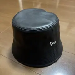 New Era レザー バケットハット M/L