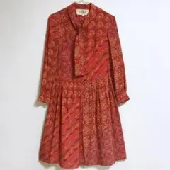 70年代 ビンテージ 花柄 ワンピース