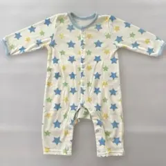 ロンパース　60 70 薄手　星柄　ブルー　男の子