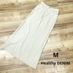 Healthy DENIM ヘルシーデニム　ロングスカート　ベージュ　Mのサムネイル
