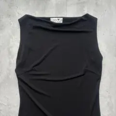 【23区】オンワード樫山 ノースリーブドレスロングワンピース 黒