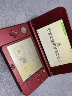 【中古・美品】Newニンテンドー3DS LL メタリックレッド