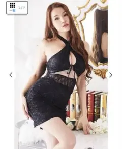 ブラックドレス S