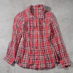 【美品】GIANNI LO GIUDICE チェックシャツ レディース　36のサムネイル