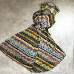 DIANE VON FURSTENBERG シルク ワンピース 総柄 サイズ2