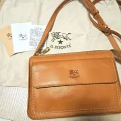 IL BISONTE ヌメ革 ショルダーバッグ