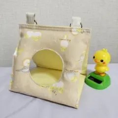 バードテント　オカメインコ柄ベージュ　ハンドメイドのサムネイル