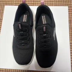 スケッチャーズ スニーカー GO WALK 黒 ピンク24