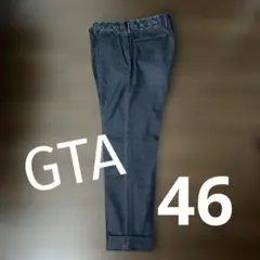 GTA デニムスラックス 46 美品 ワンプリーツ テーパードパンツのサムネイル