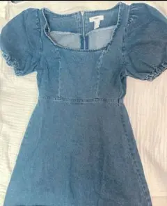 FOREVER 21 デニムブルー ミニワンピースのサムネイル