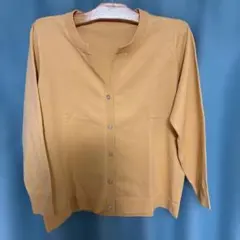 MB mimt breezeクルーネック 長袖カーディガン（オレンジ）3L