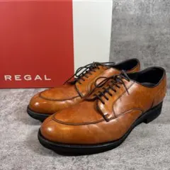 美品　REGAL リーガル Uチップ ビジネスシューズ 26cm ビブラム　革靴のサムネイル