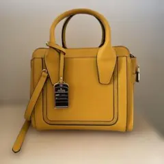 美品】& chouette アンドシュエット 2wayバッグ アデラ イエロー 