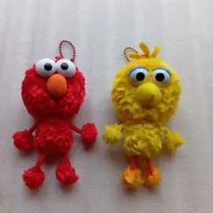 USJ セサミストリート エルモ＆ビッグバード キーホルダーセット