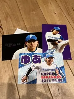 北海道日本ハムファイターズ　6月HAPPYBIRTHDAYフォト　田宮裕涼　3枚