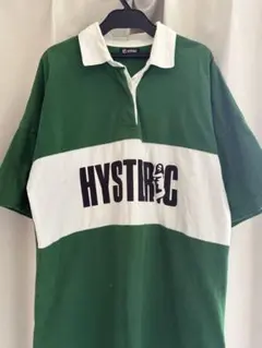 HYSTERIC GLAMOUR 半袖 ラガーシャツワンピース　グリーンのサムネイル
