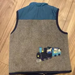 ファミリア 列車刺繍 ベスト 110cm