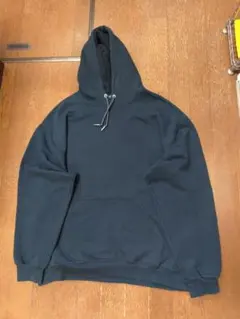 FRUIT OF THE LOOM ブラック 無地 パーカー Lのサムネイル