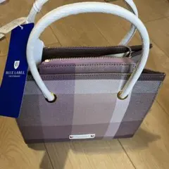 新品未使用 ブルーレーベル ピンクチェック 2wayチェーンバッグ ハンドバッグ
