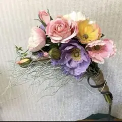 【結婚式3点セット】ブーケ⭐︎花冠⭐︎ブートニア⭐︎フラワーアレンジメント