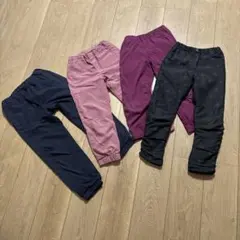 ユニクロ　暖パン　4点セット　120 130 S 子供 キッズ　裏起毛　女の子