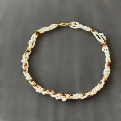 淡水パールビーズネックレス