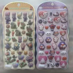 コットンパフィーシール　ズートピア　ディズニー　ベイマックス 2枚セット