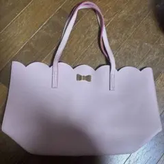 ルーデルー　ピンク スカラップエッジ トートバッグのサムネイル