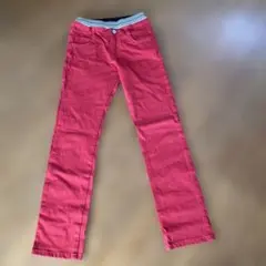新品☆L.COPECK 赤 ロングパンツ 150センチ
