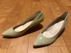 極美品PICHEABAHOUSE fluffyfit ポインテッドグリーン 25