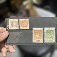 郵便創始50年記念4枚2級品とします。銭単位大正時代 - メルカリ