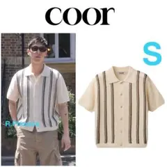 【COOR】DOUBLE PIN STRIPED HARF CARDIGAN Sのサムネイル