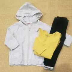 3点セット 80 パーカー ロンT レギンス