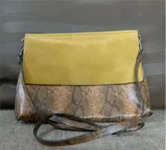 ZARA レザー ショルダーバッグ