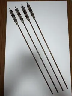 弓道 矢 竹矢 犬鷲手羽 4本セット 95㎝ - メルカリ